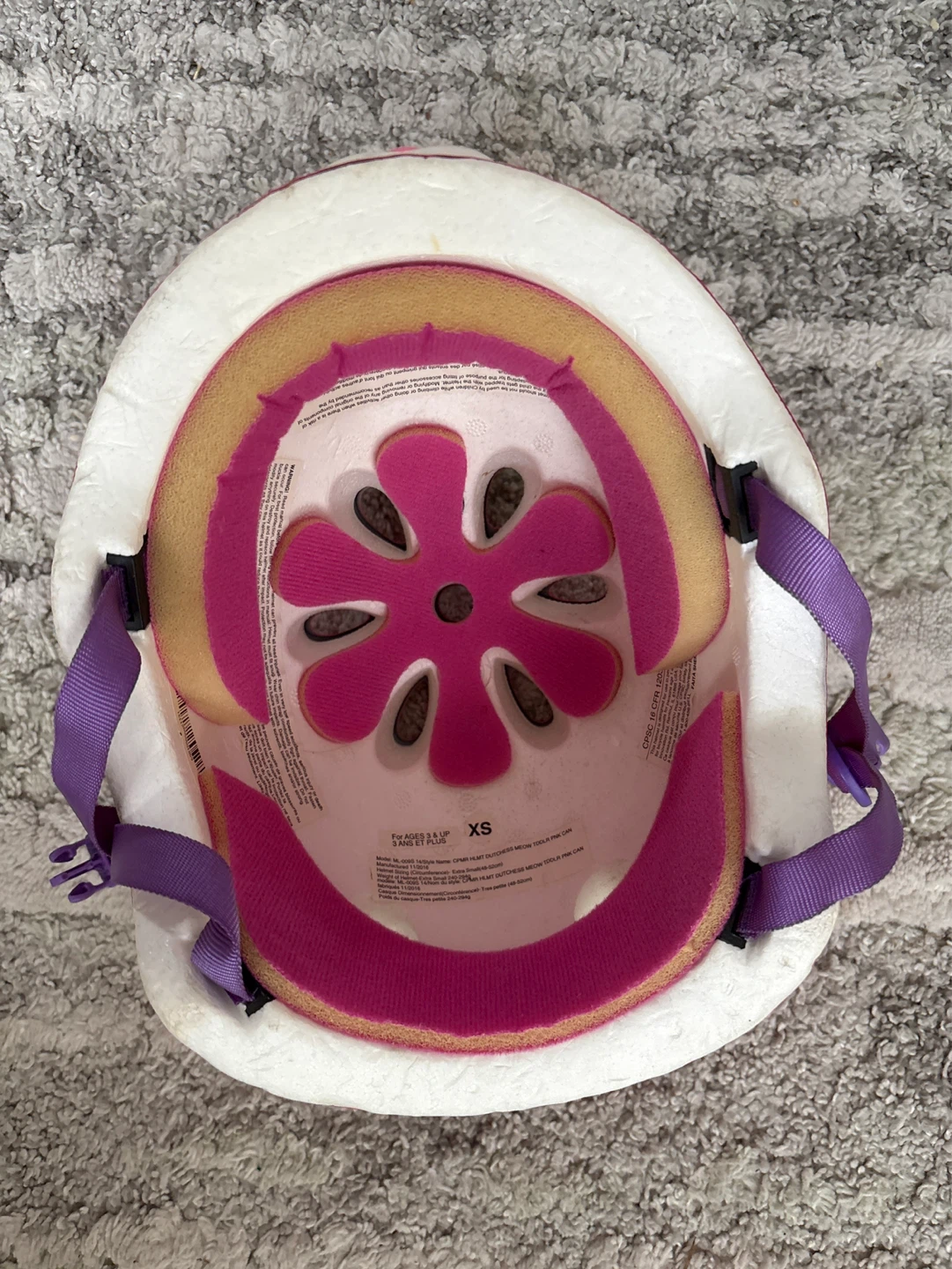 Kids' Pink Cat Helmet with Tiara - XS - photo 2