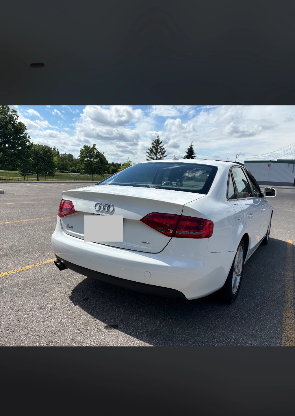 2011 Audi A4 w/ S package interior