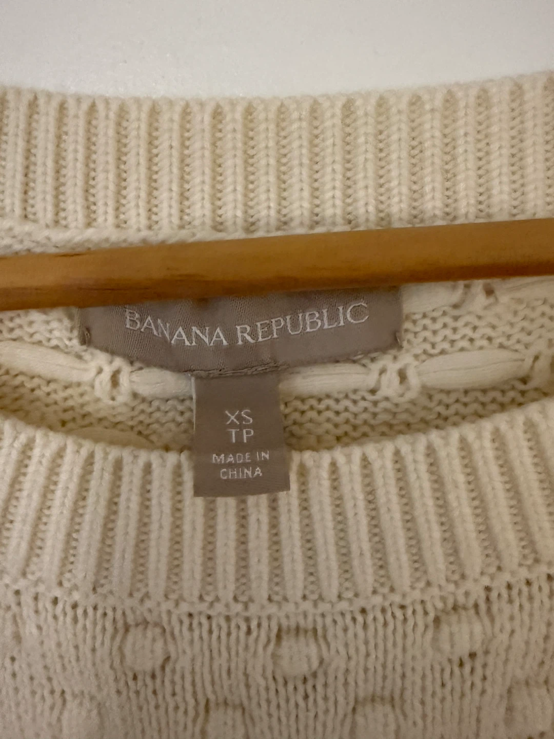 Banana Republic Cream Textured Sweater XS - photo 3
