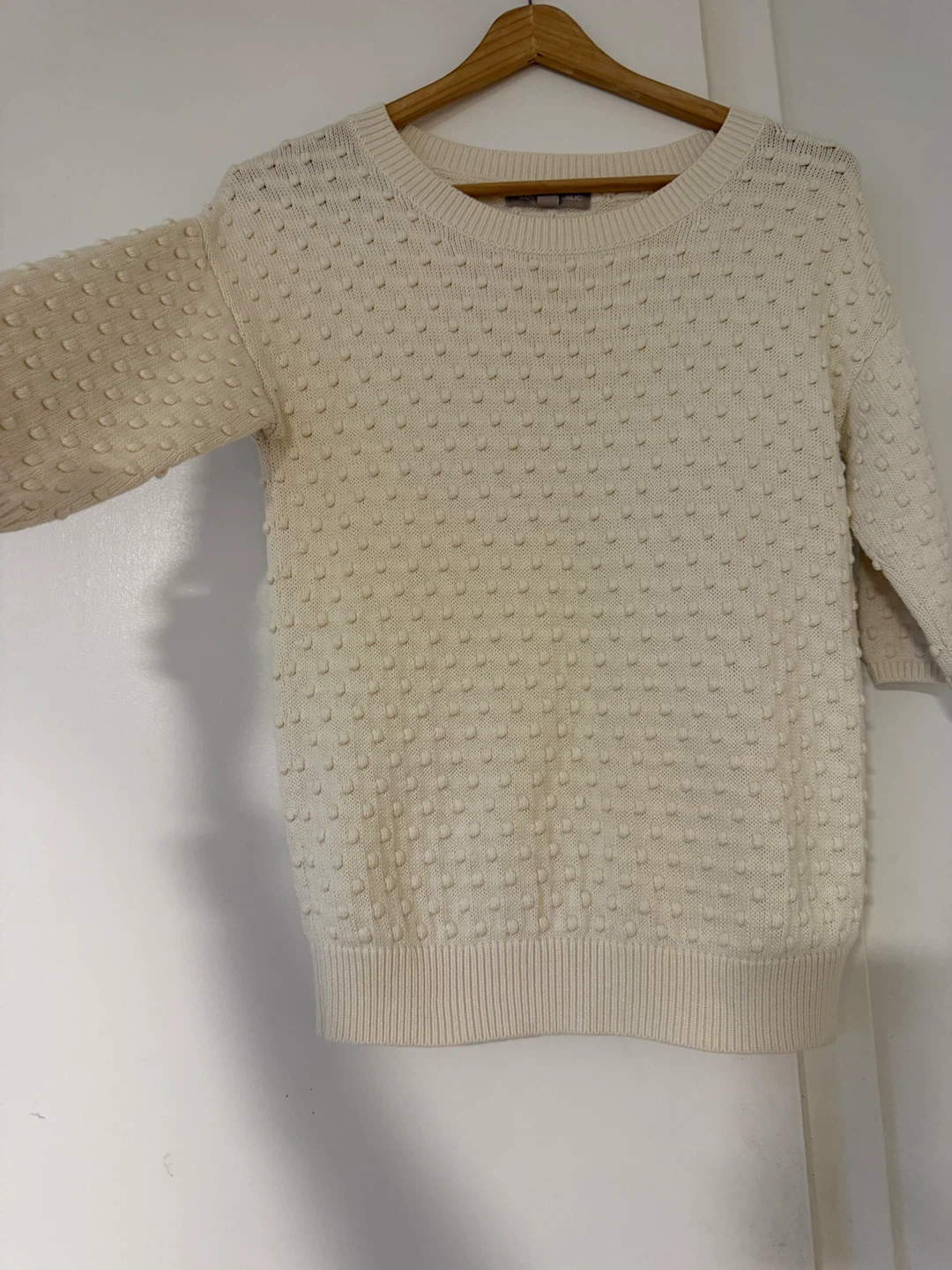 Banana Republic Cream Textured Sweater XS - photo 2