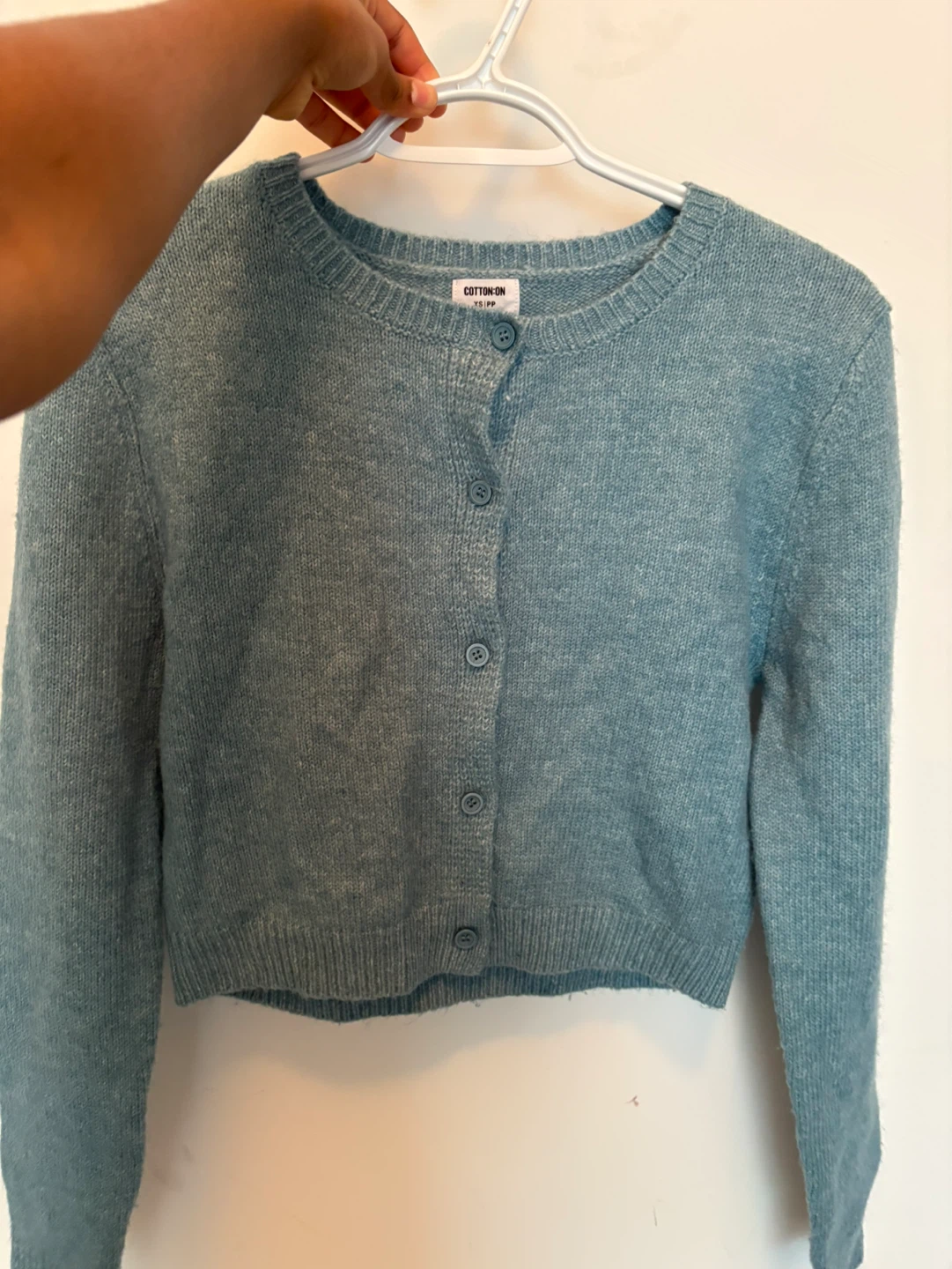 Cotton:On - Blue Knit Cardigan