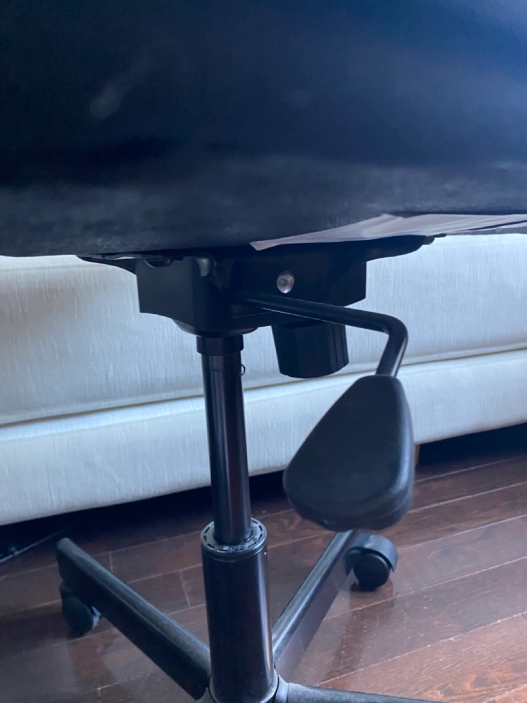 Black IKEA Leather Office Chair - photo 3