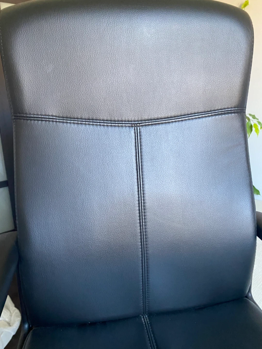 Black IKEA Leather Office Chair - photo 4