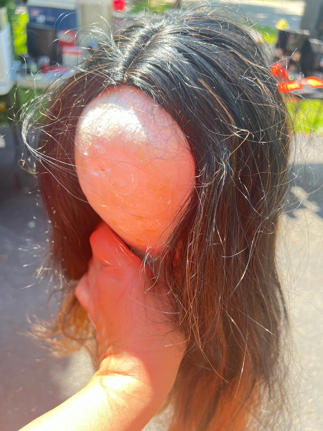 Ombre Orange & Black Wig