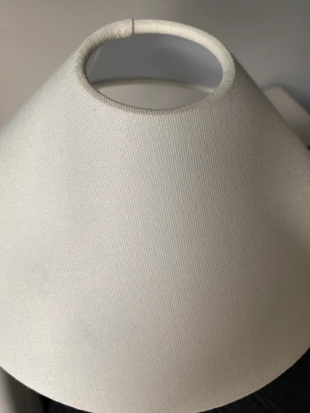 White Cone Lampshade Table Lamp - photo 3