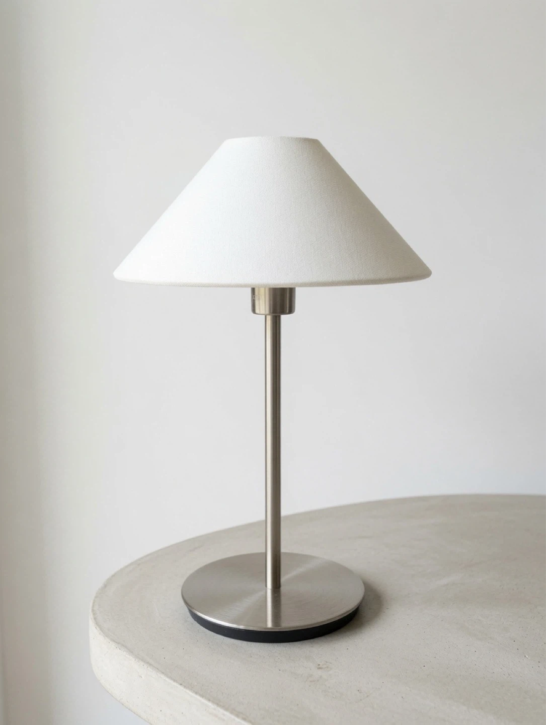 White Cone Lampshade Table Lamp