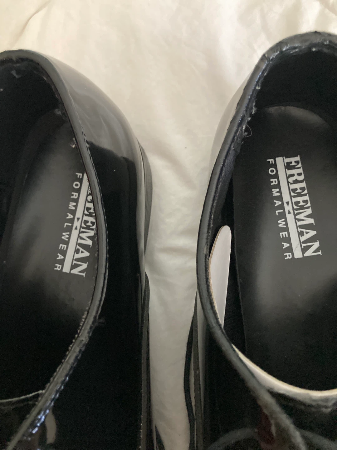 Freeman Formalwear Black Patent Oxford Shoes - photo 2