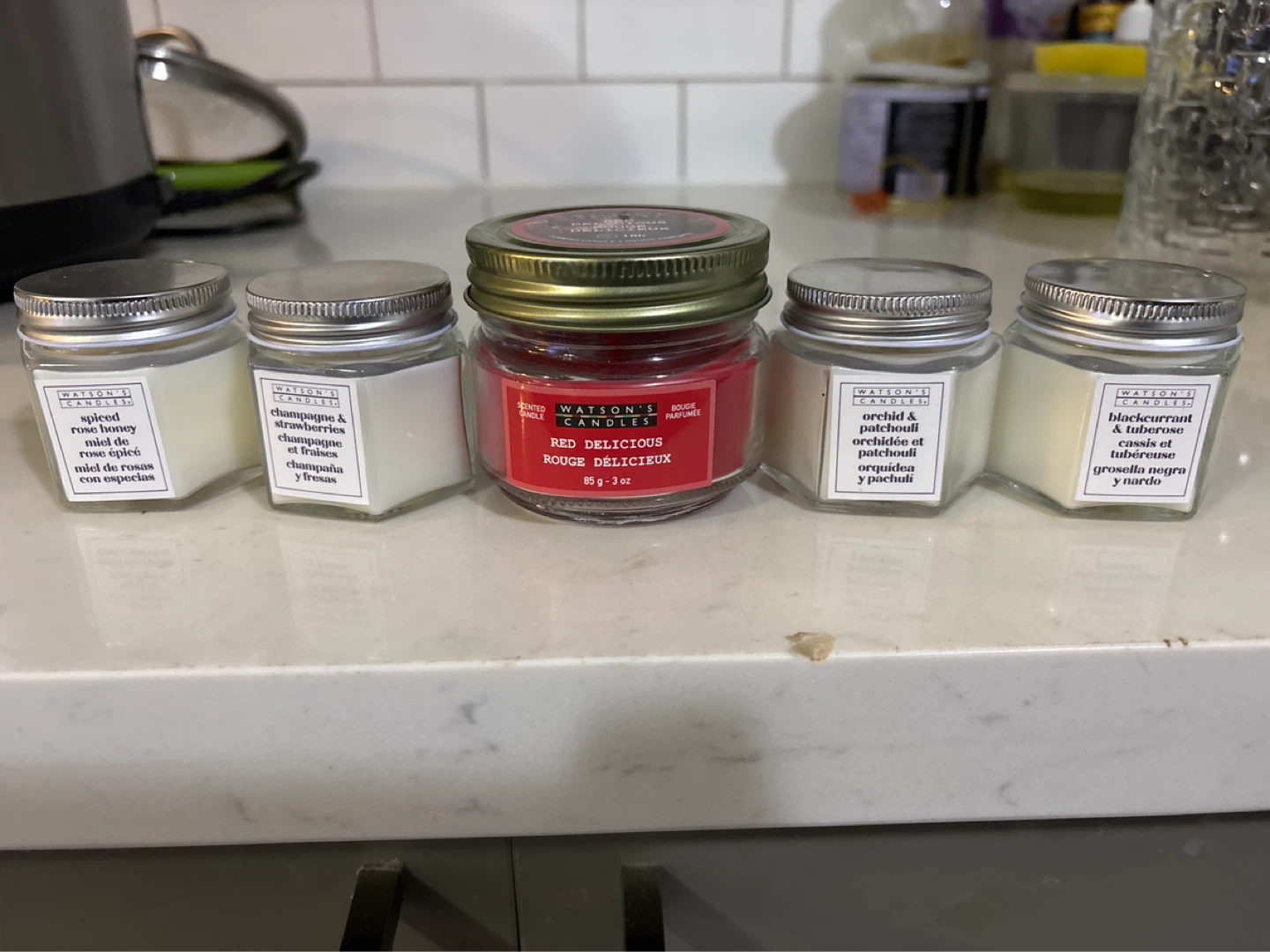 Watson's Candles Scented Jar Candles (Set of 5)
