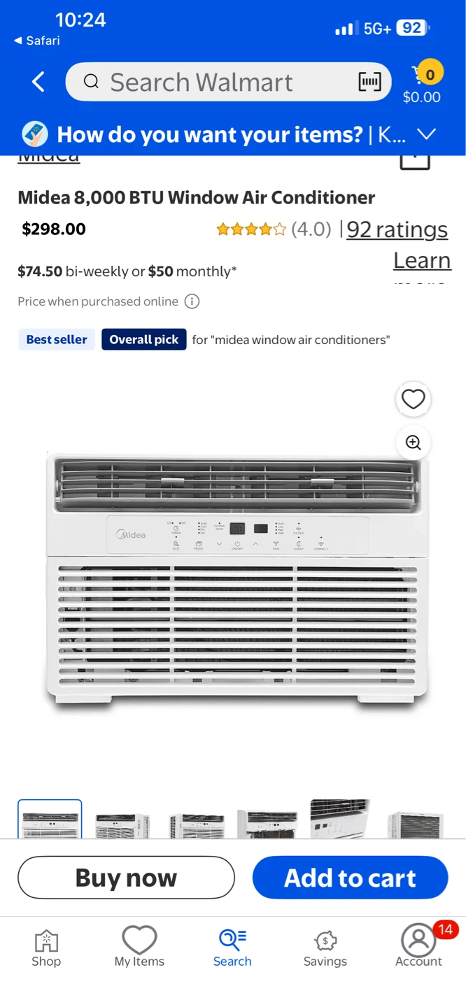Midea 8,000 BTU Room Air Conditioner - photo 4