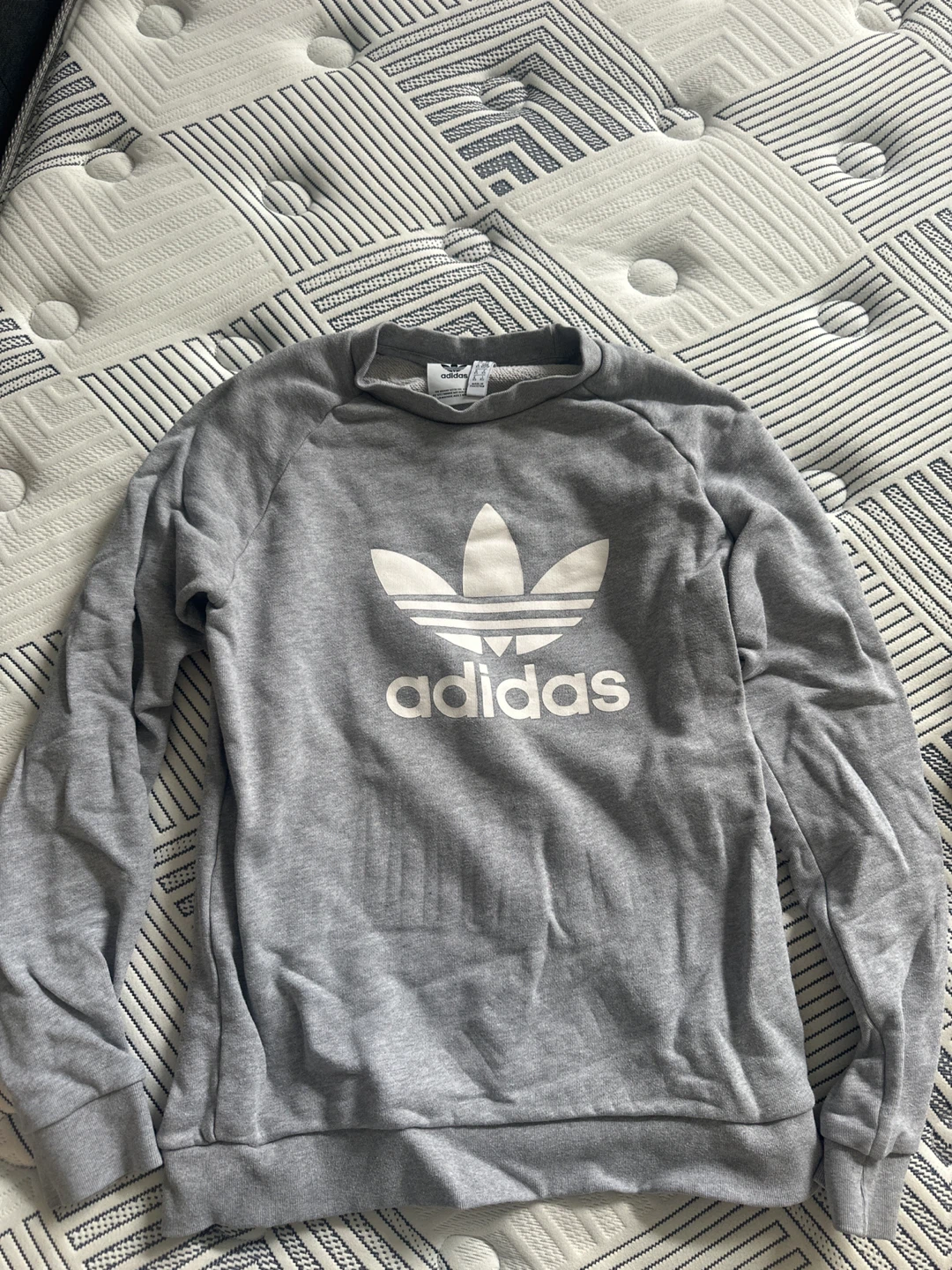 Grey Adidas Crewneck Sweatshirt