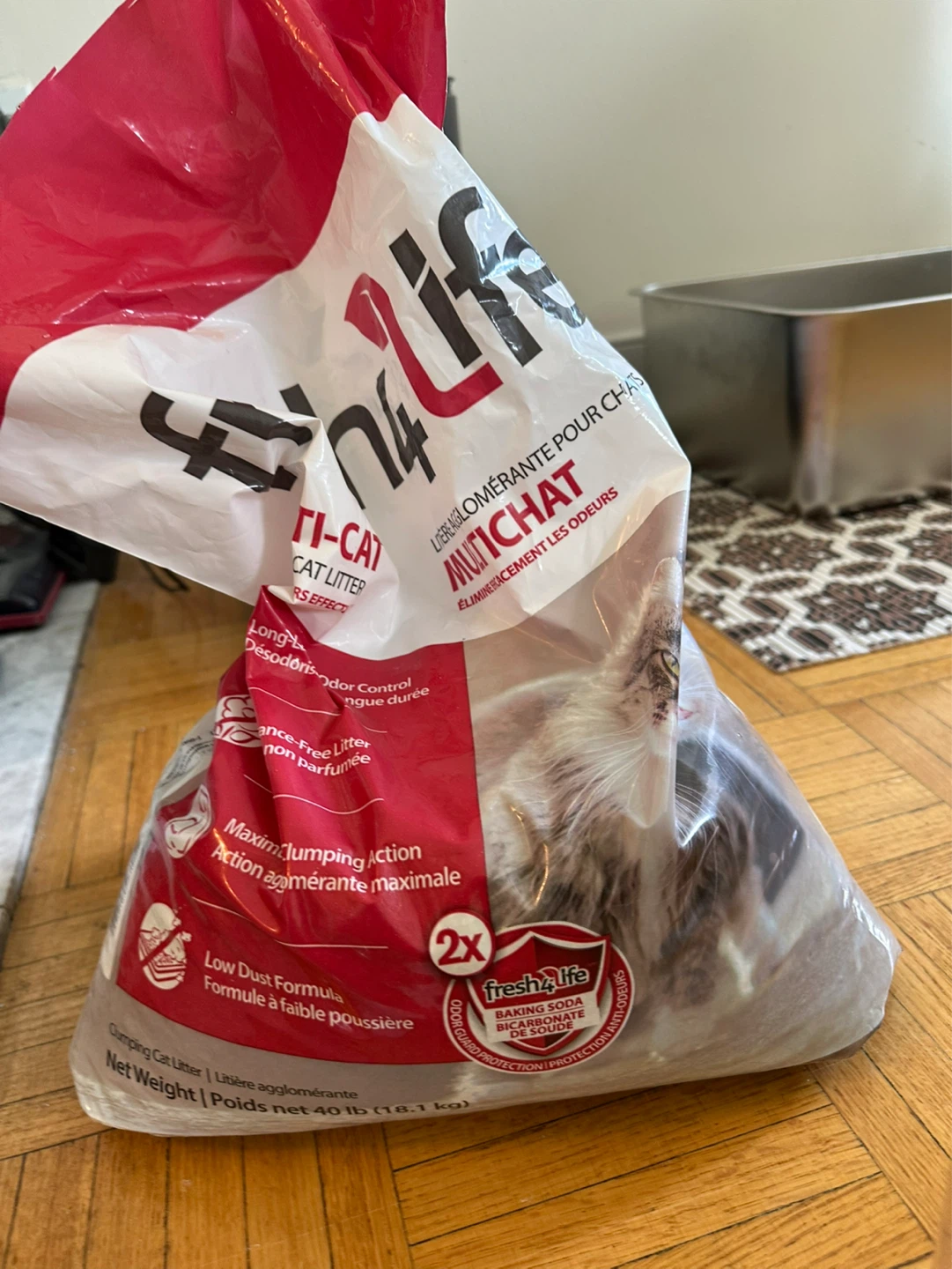 Fresh 4 Life Multi-Cat Clumping Cat Litter, 40lb Bag - photo 2