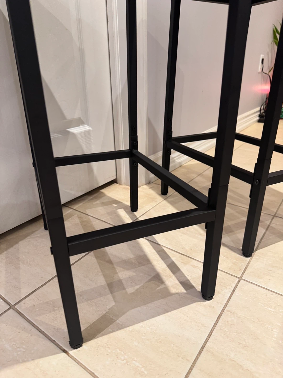 Pair of Black Counter Stools - photo 3
