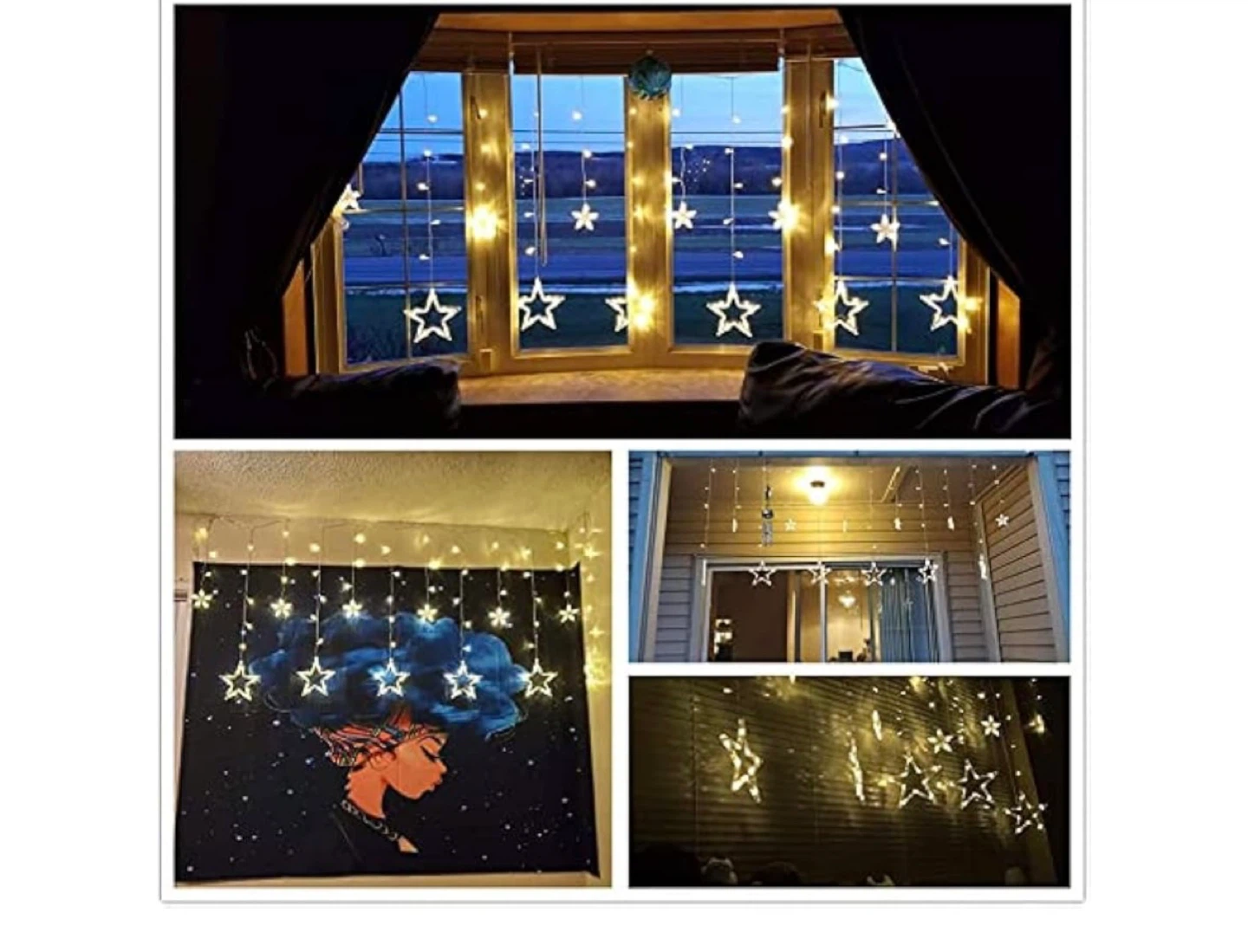 12 Stars 138 LED Curtain String Lights - photo 2
