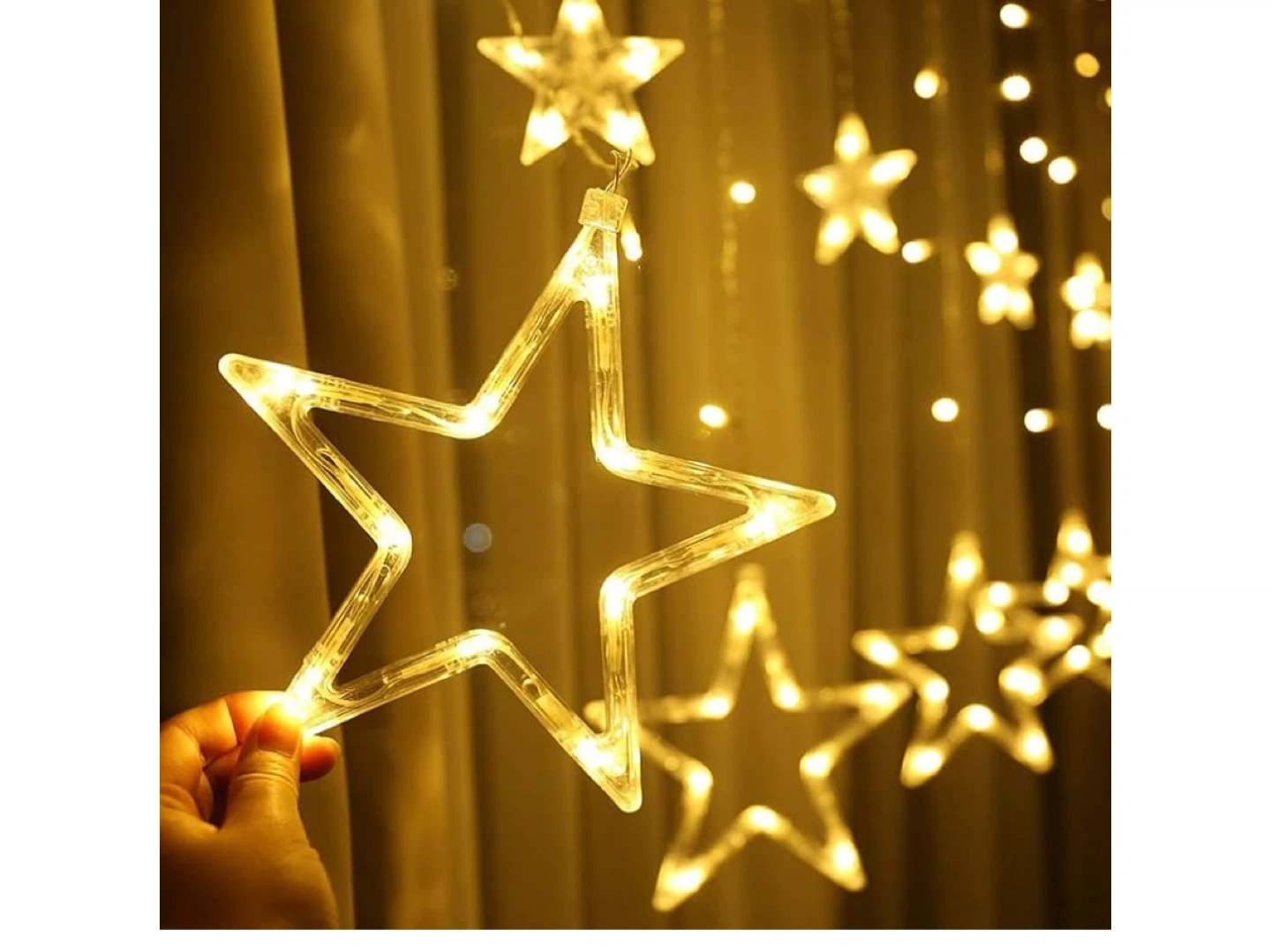 12 Stars 138 LED Curtain String Lights - photo 3