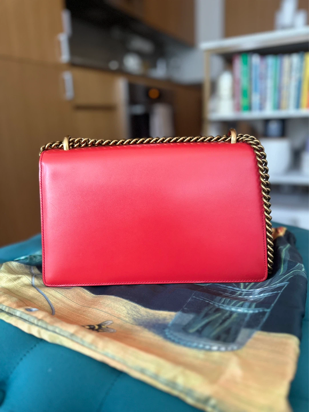 Smooth Genuine Leather Shoulder Bag - photo 3