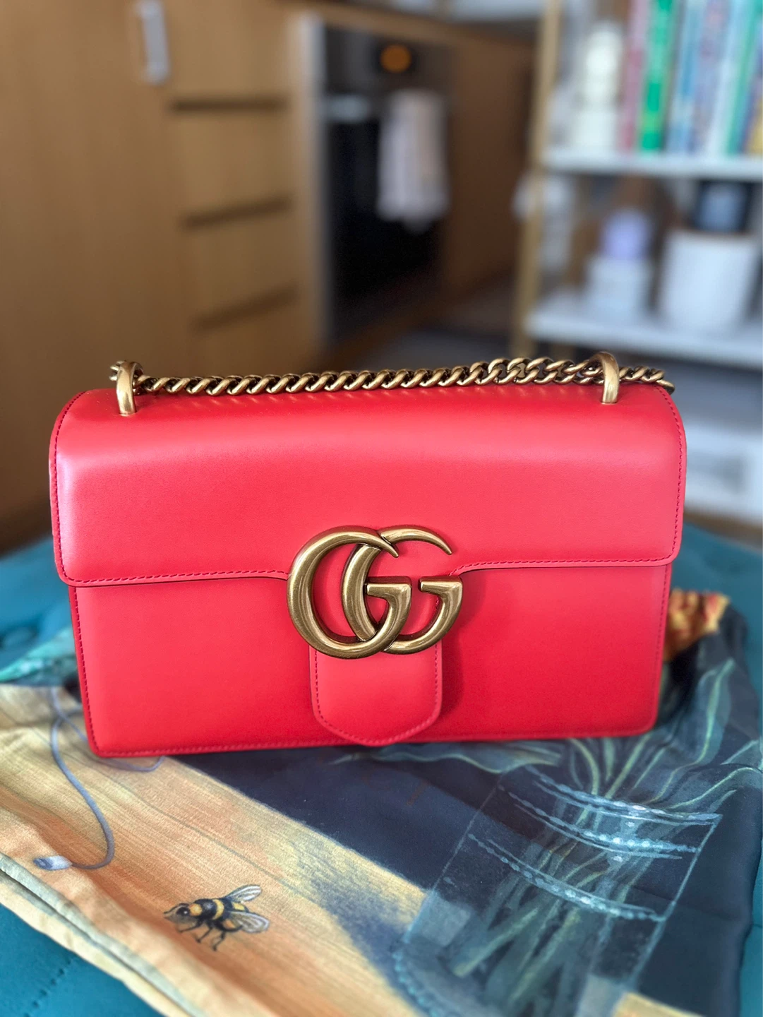Smooth Genuine Leather Shoulder Bag