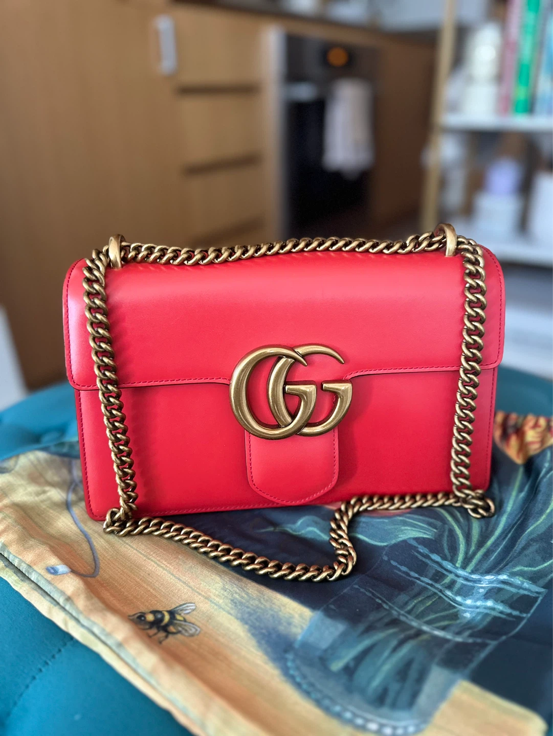 Smooth Genuine Leather Shoulder Bag - photo 5