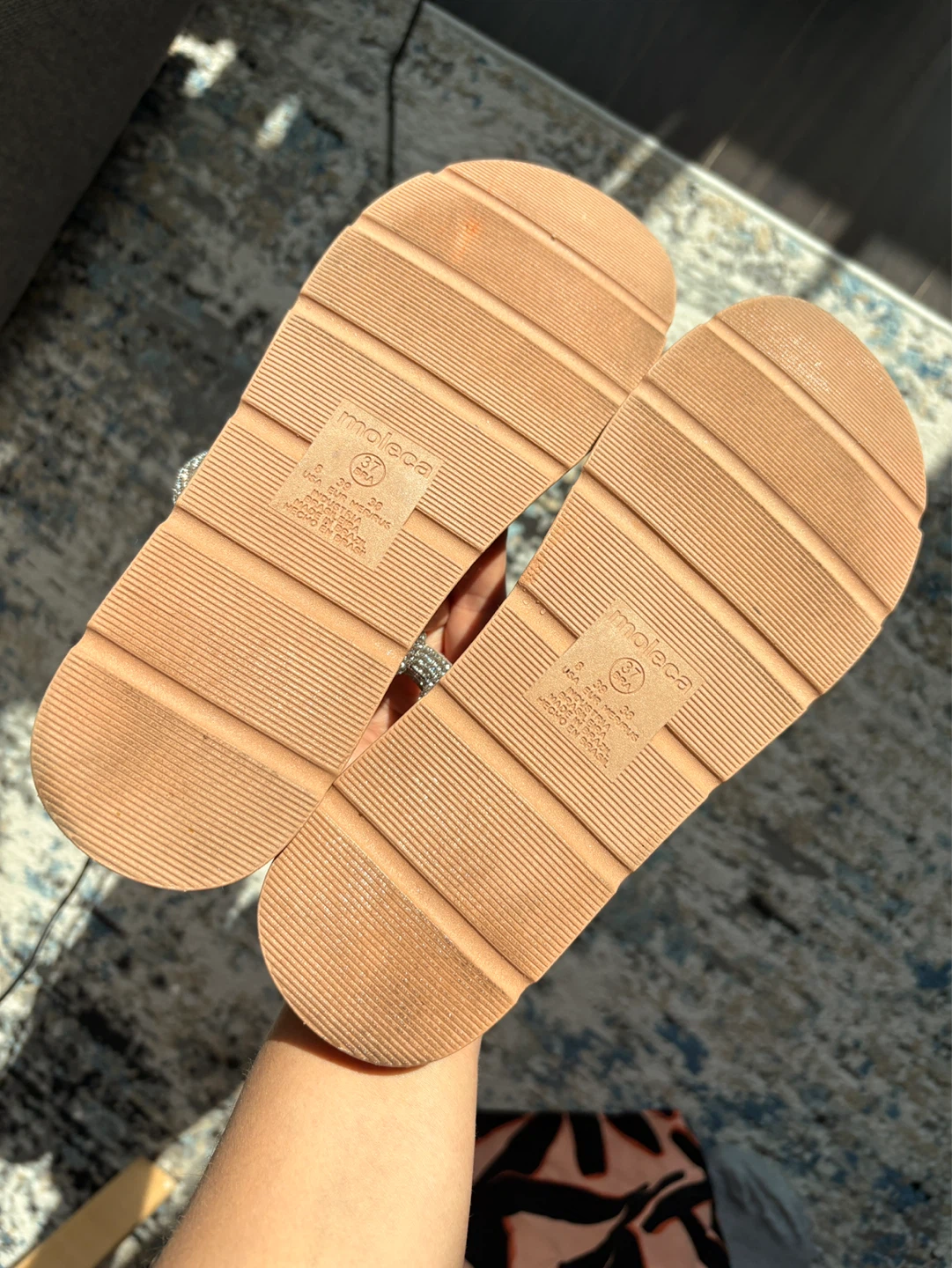 Moleca Rhinestone Flat Sandals - photo 3