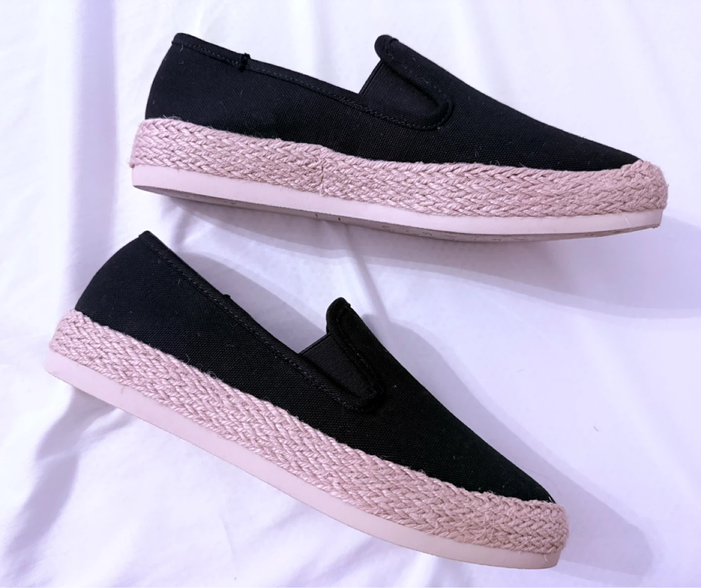 Tahari Black Espadrille Slip-On Shoes - photo 4