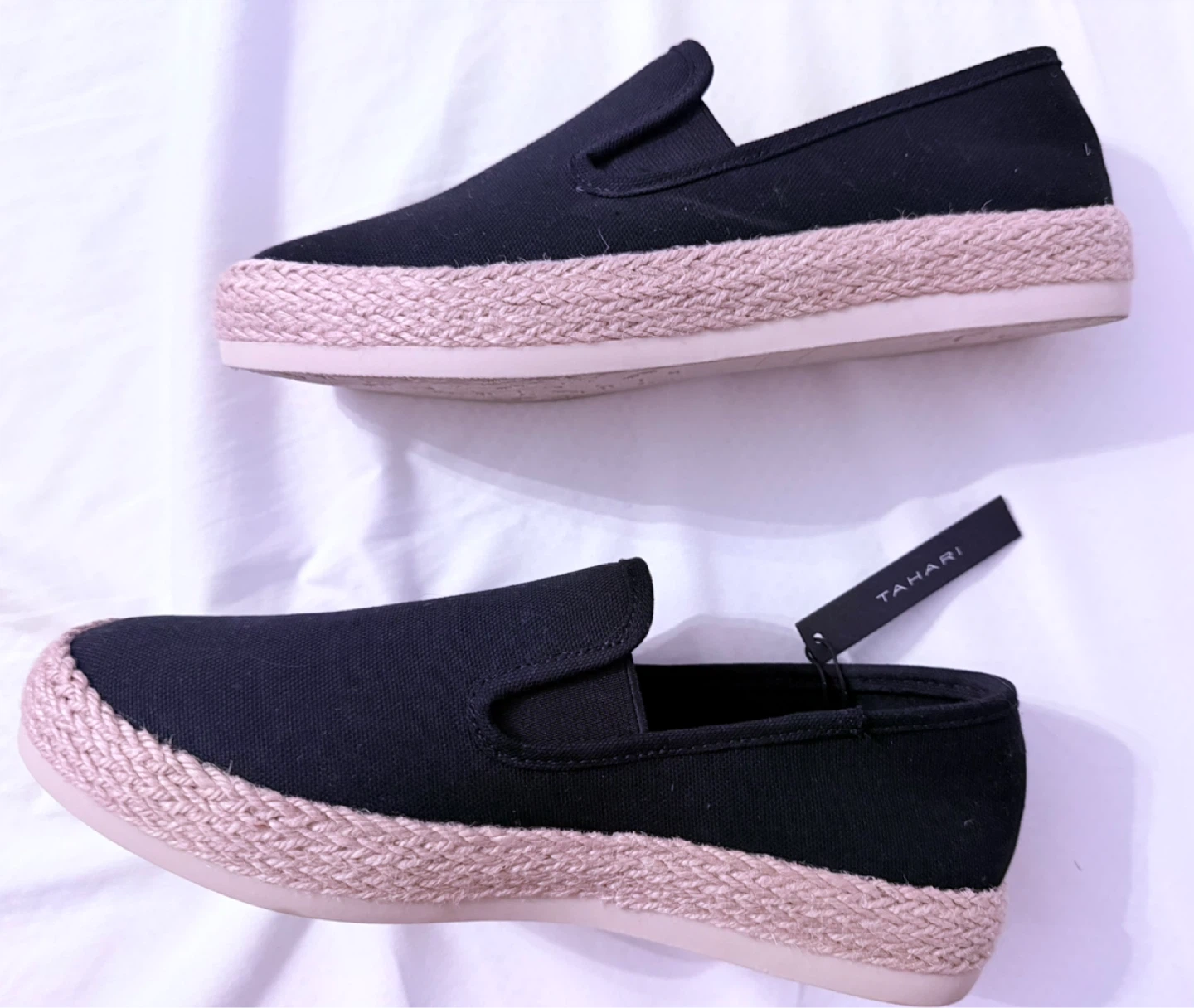 Tahari Black Espadrille Slip-On Shoes - photo 5