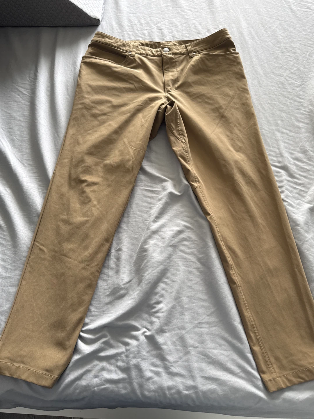 Lululemon Men’s ABC Slim-Fit 5 Pocket Pant Warpstreme - Tan