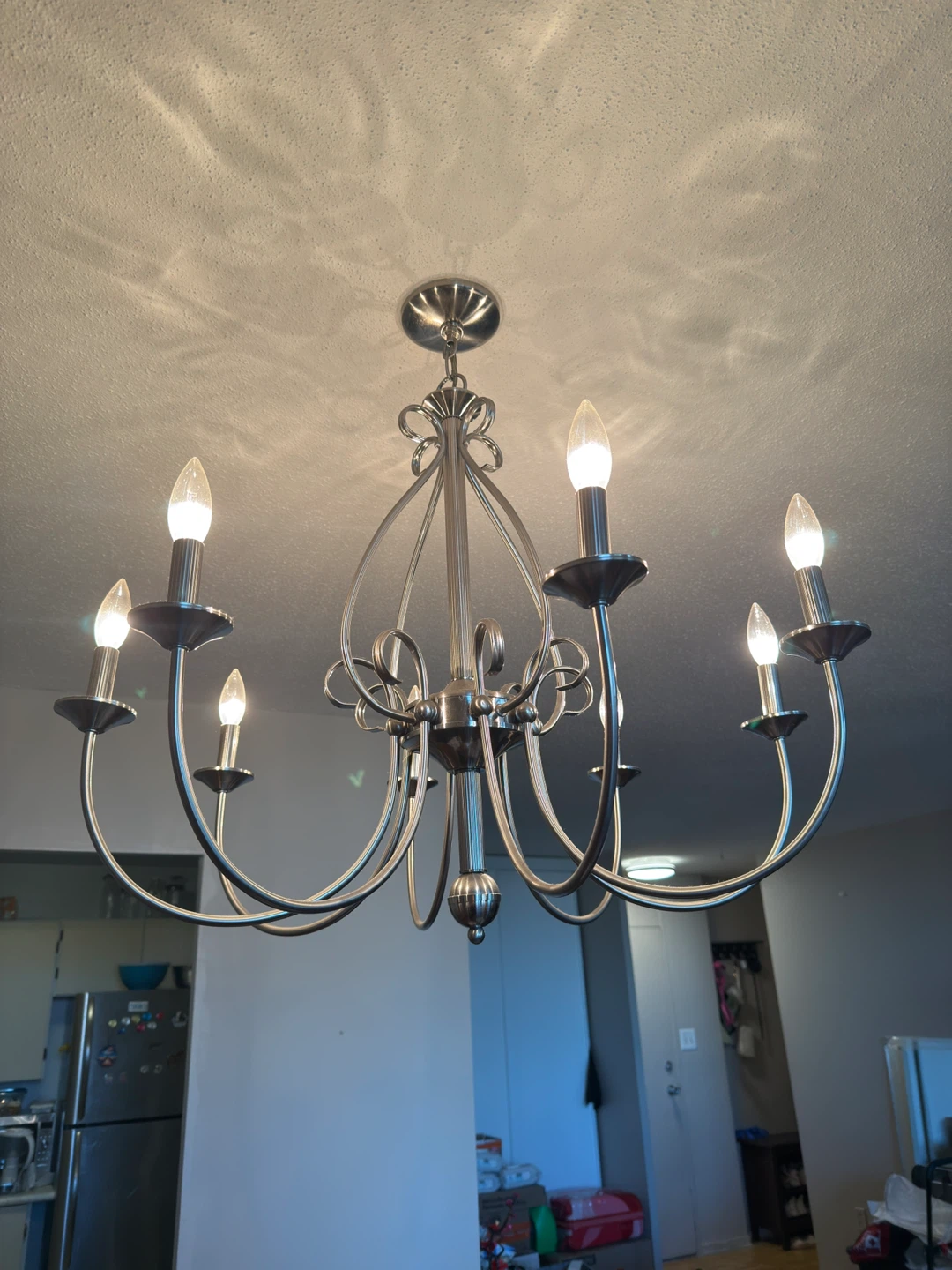 Silver 6-Light Chandelier