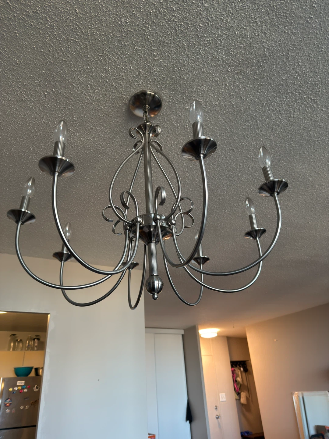 Silver 6-Light Chandelier - photo 4