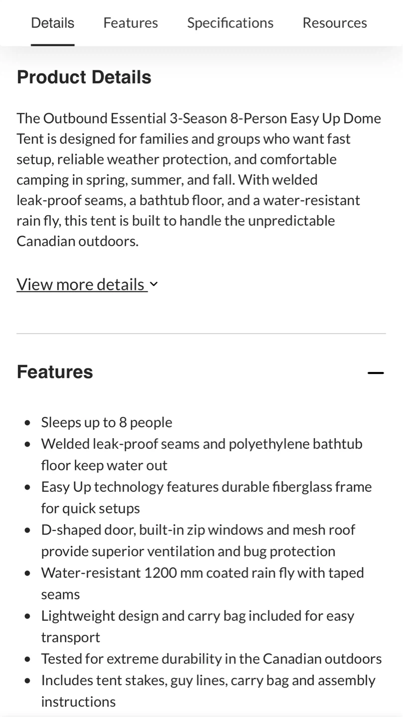 NEW – Outbound 8-Person Easy-Up Dome tent ⛺️ - photo 4