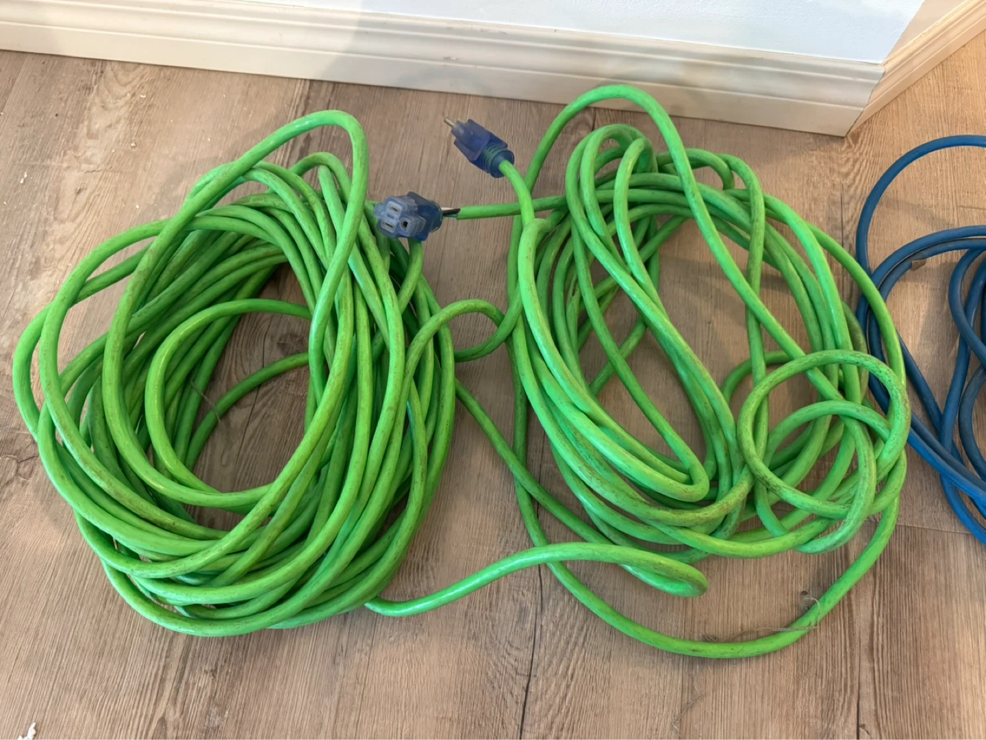 Green and Blue Extension Cords - photo 2