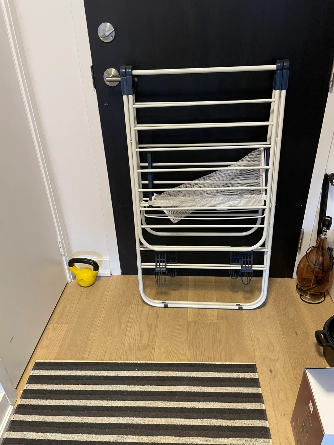 White Foldable Clothes Drying Rack - photo 2