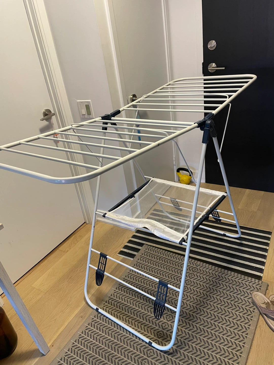 White Foldable Clothes Drying Rack
