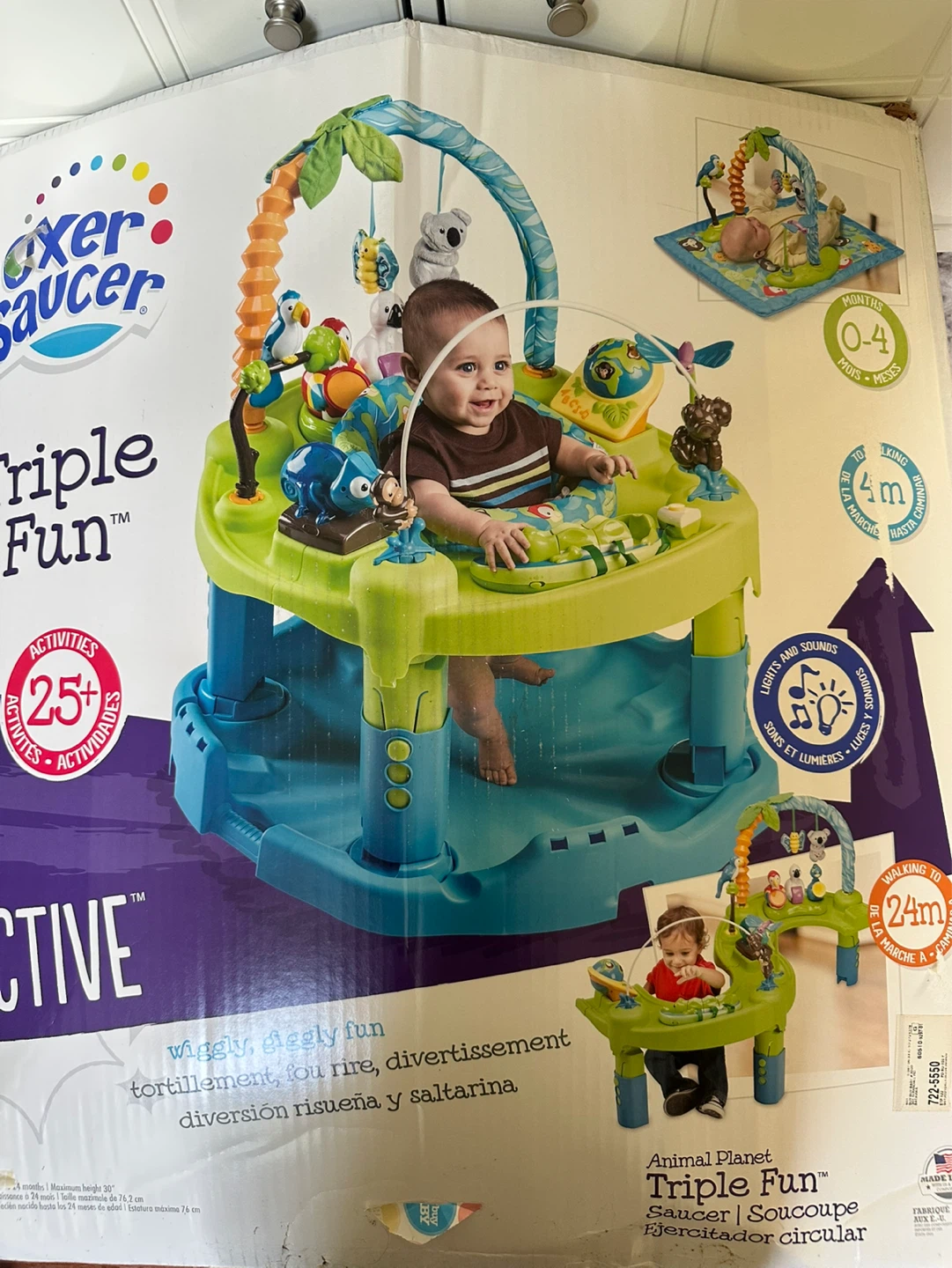 Evenflo ExerSaucer Triple Fun Animal Planet