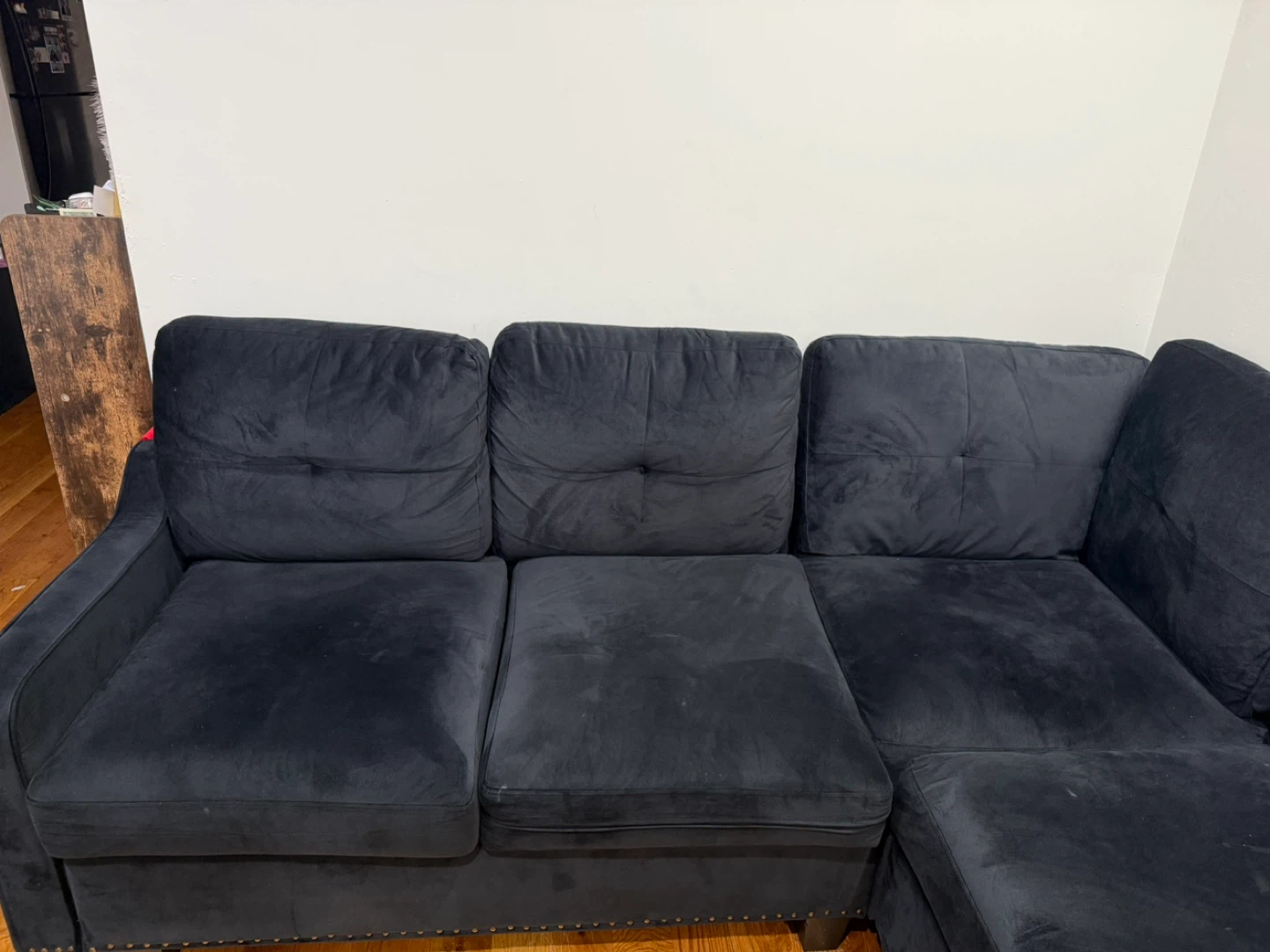 Black Sectional Sofa (L-Shape) - photo 2
