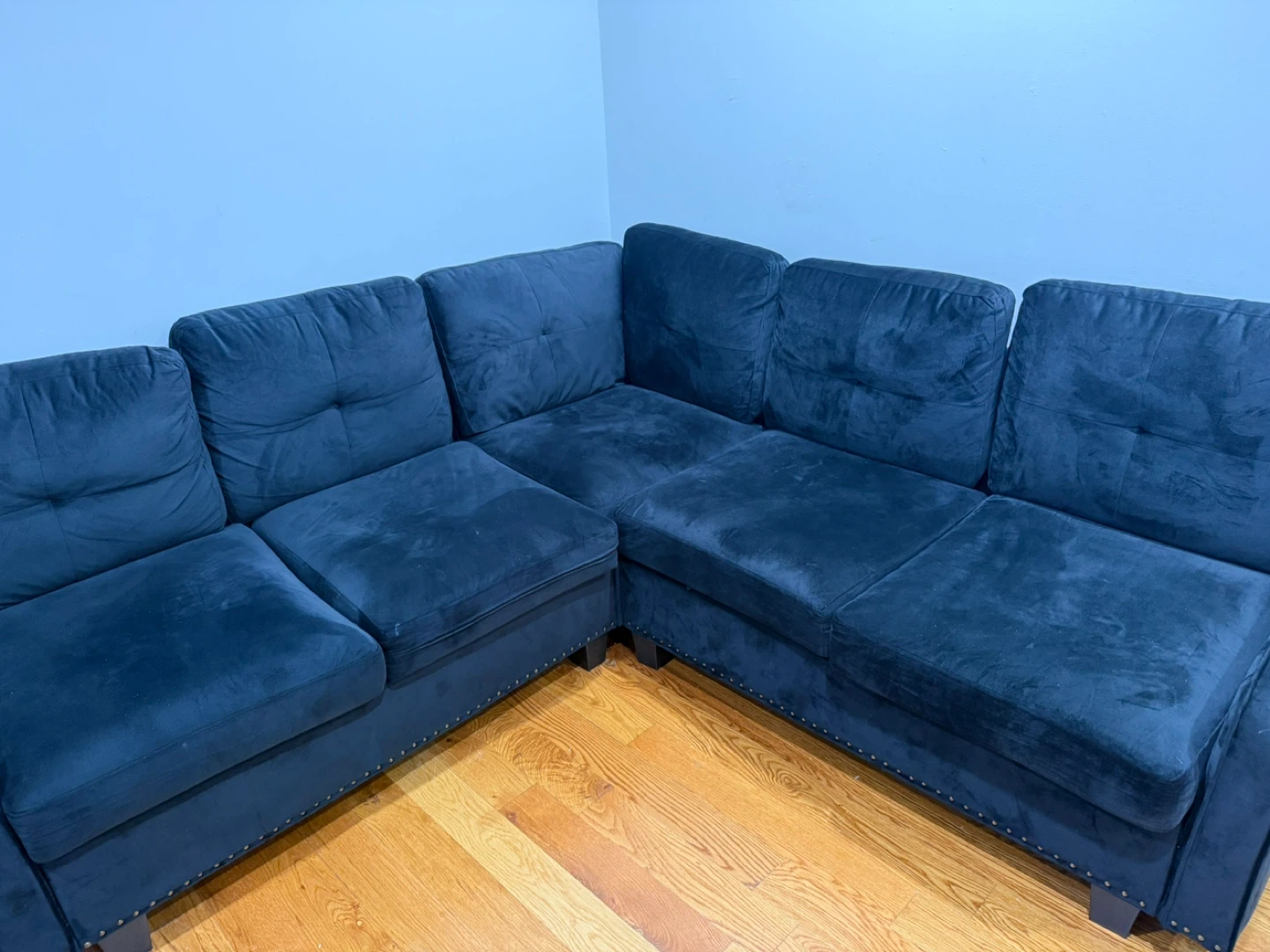Black Sectional Sofa (L-Shape) - photo 3
