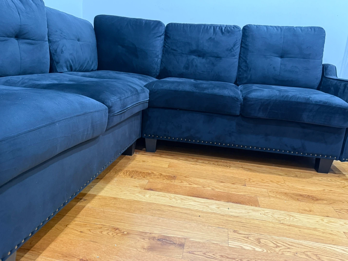 Black Sectional Sofa (L-Shape)