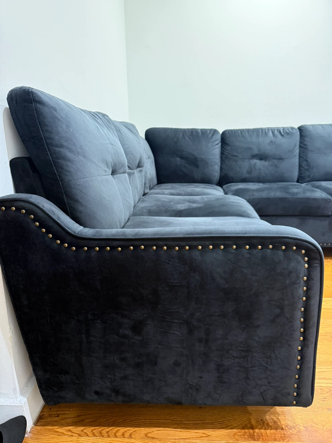 Black Sectional Sofa (L-Shape) - photo 4