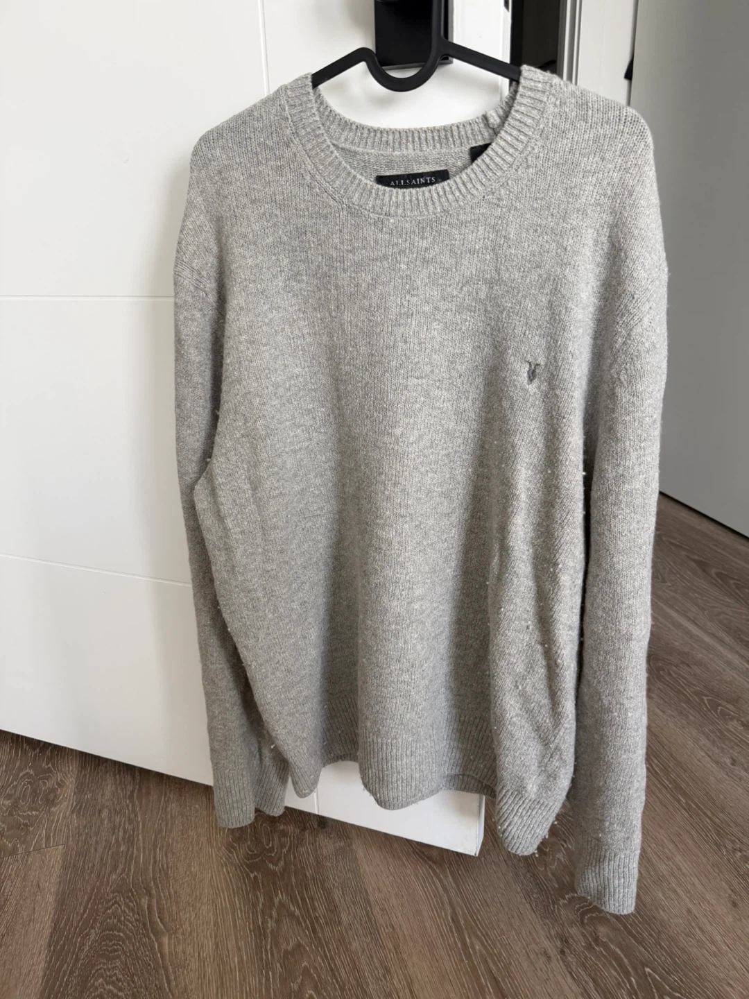 AllSaints Grey Crewneck Sweater