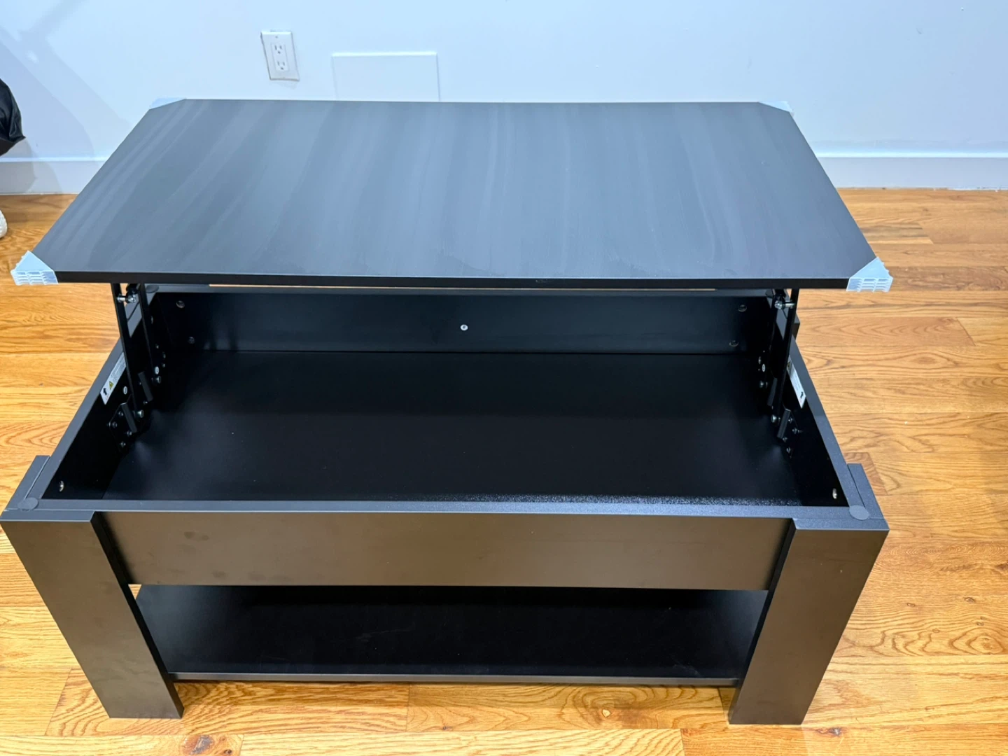 Black Lift-Top Coffee Desk/Table - photo 3