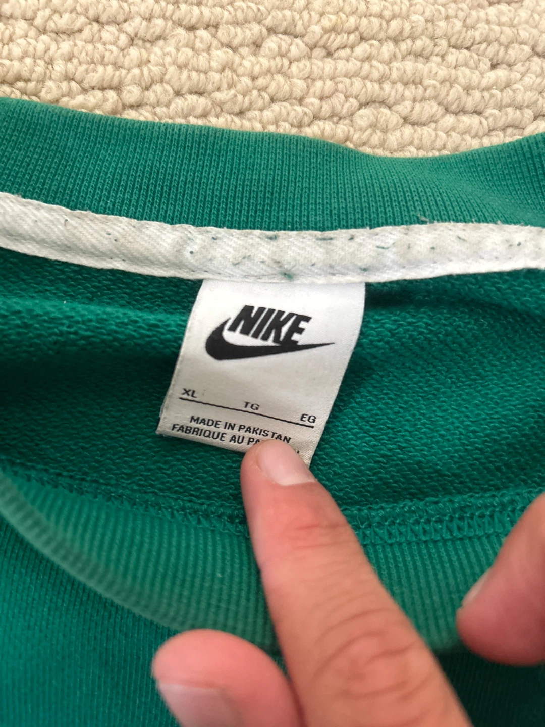 Nike Green Crewneck Sweatshirt XL - photo 3