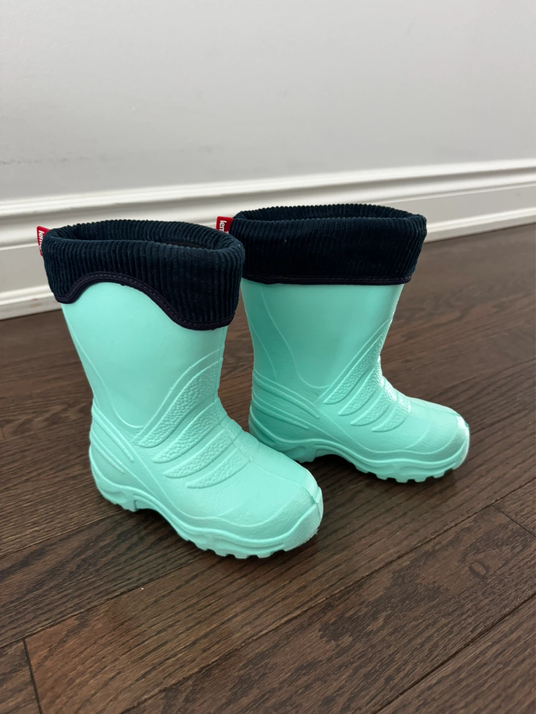 Lemigo Kids Waterproof Rain Boots Mint Green Size 24/25 - photo 3