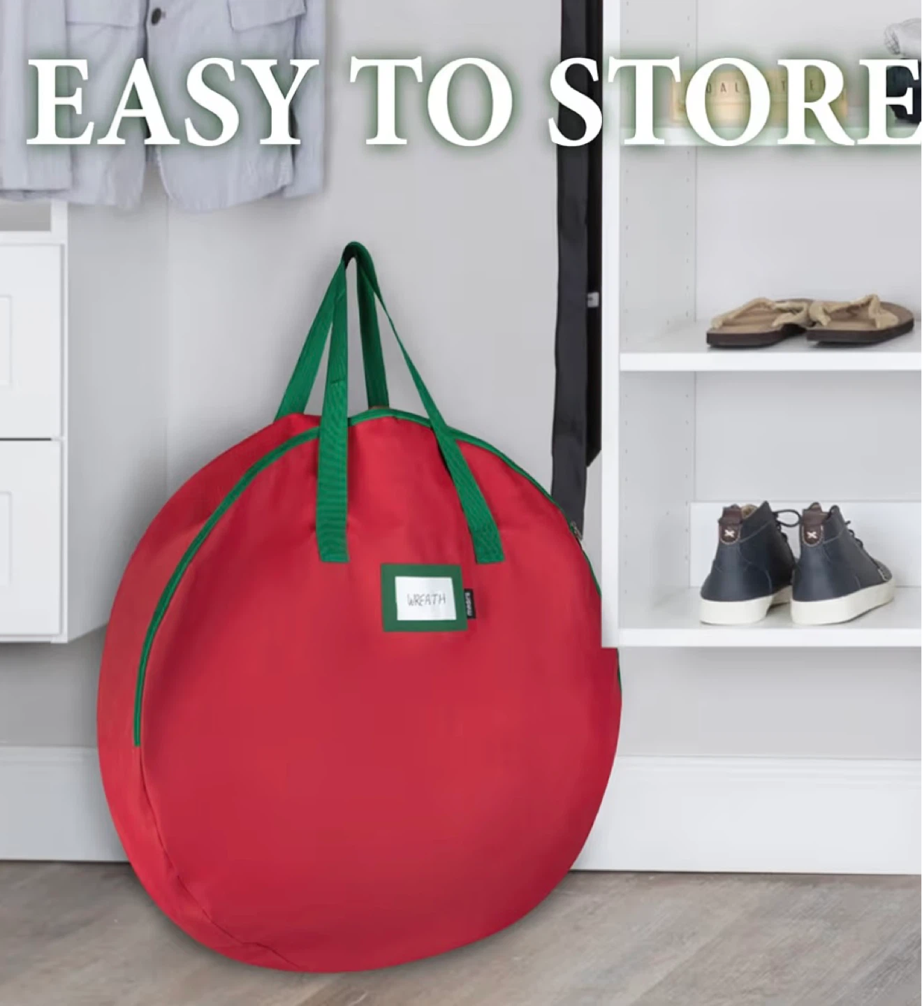 Christmas Wreath Bag Or Pizza Delivery Bag - photo 2
