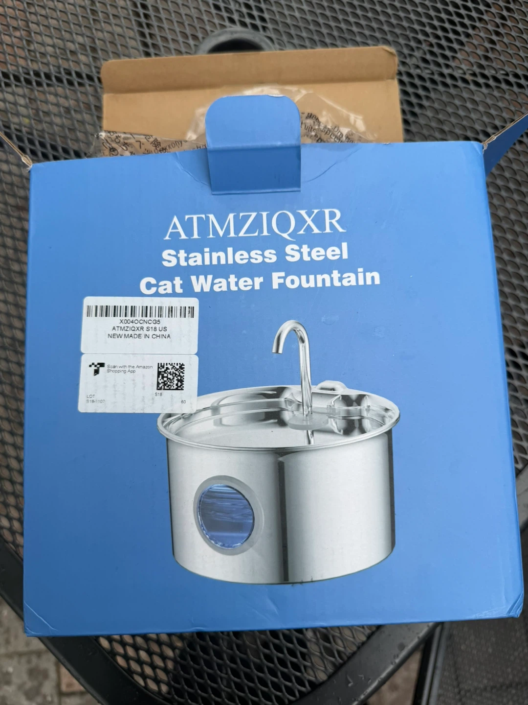 ATMZIOXR Stainless Steel Cat Water Fountain