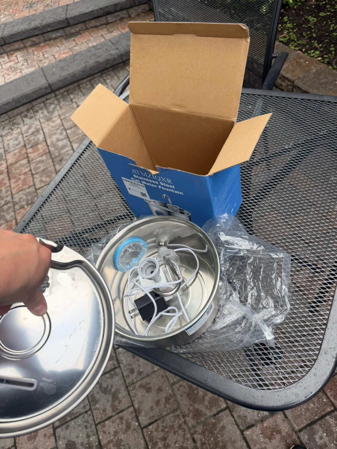 ATMZIOXR Stainless Steel Cat Water Fountain - photo 3