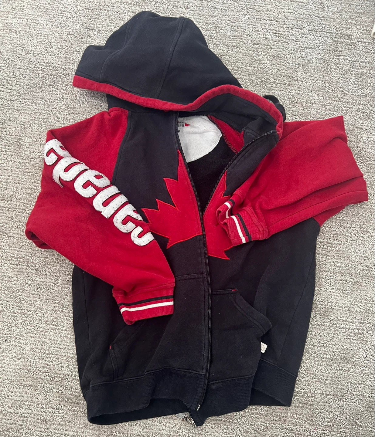 Canada Maple Leaf Zip-Up Hoodie