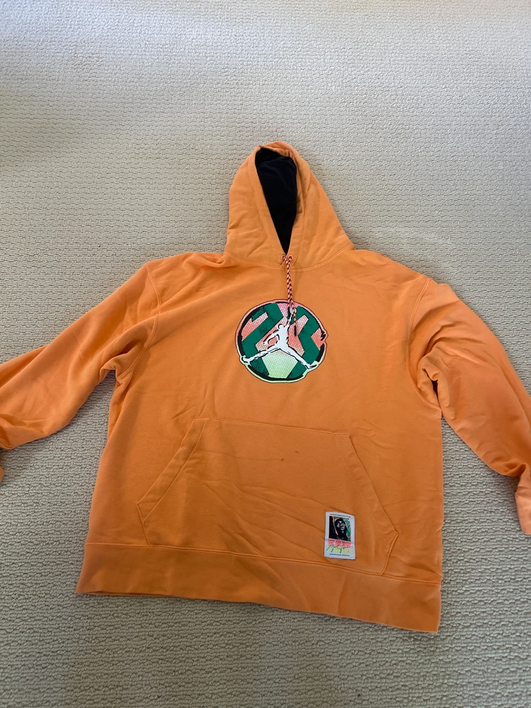 Jordan Brand Orange Graphic Hoodie