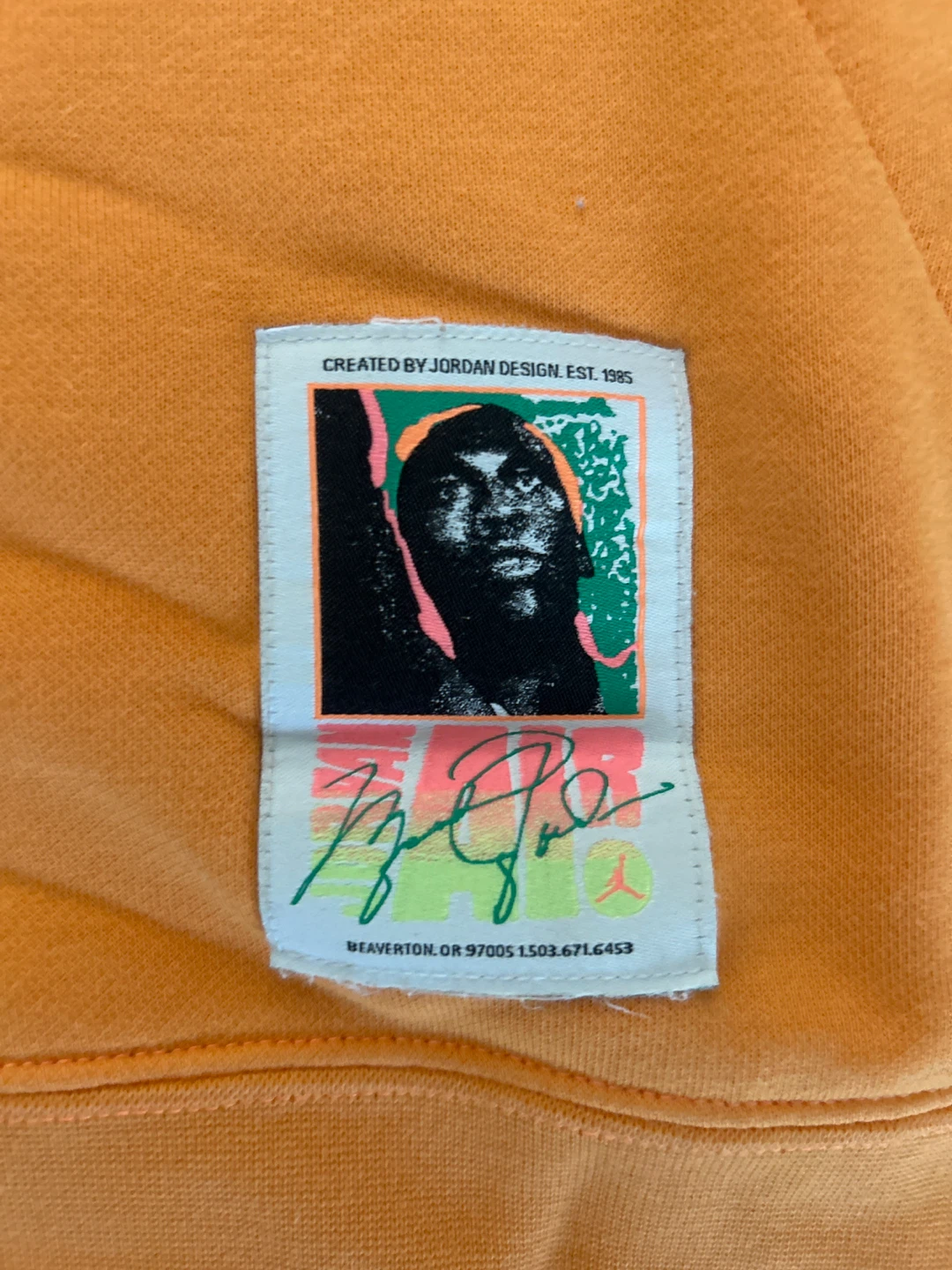 Jordan Brand Orange Graphic Hoodie - photo 3