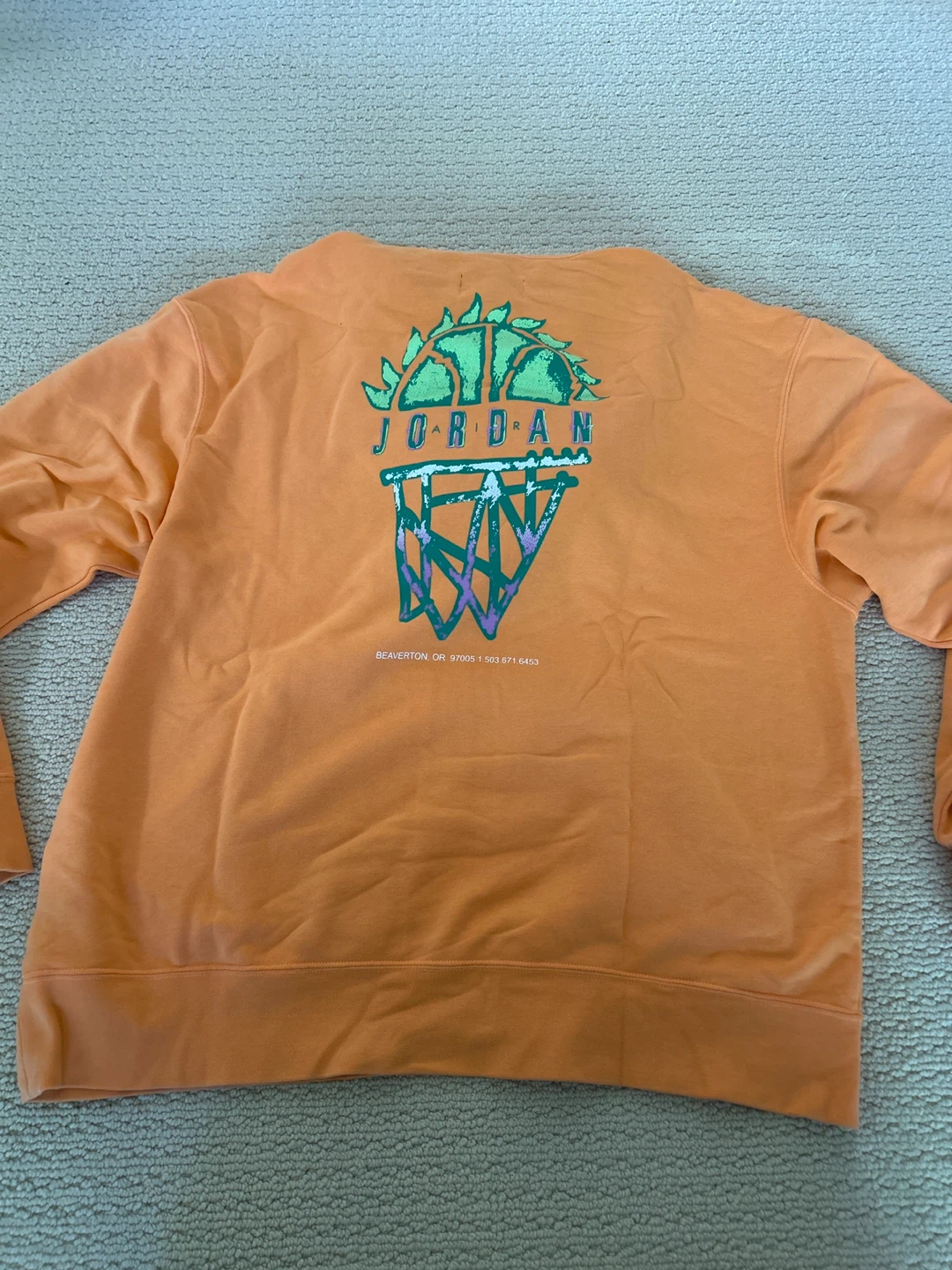 Jordan Brand Orange Graphic Hoodie - photo 5