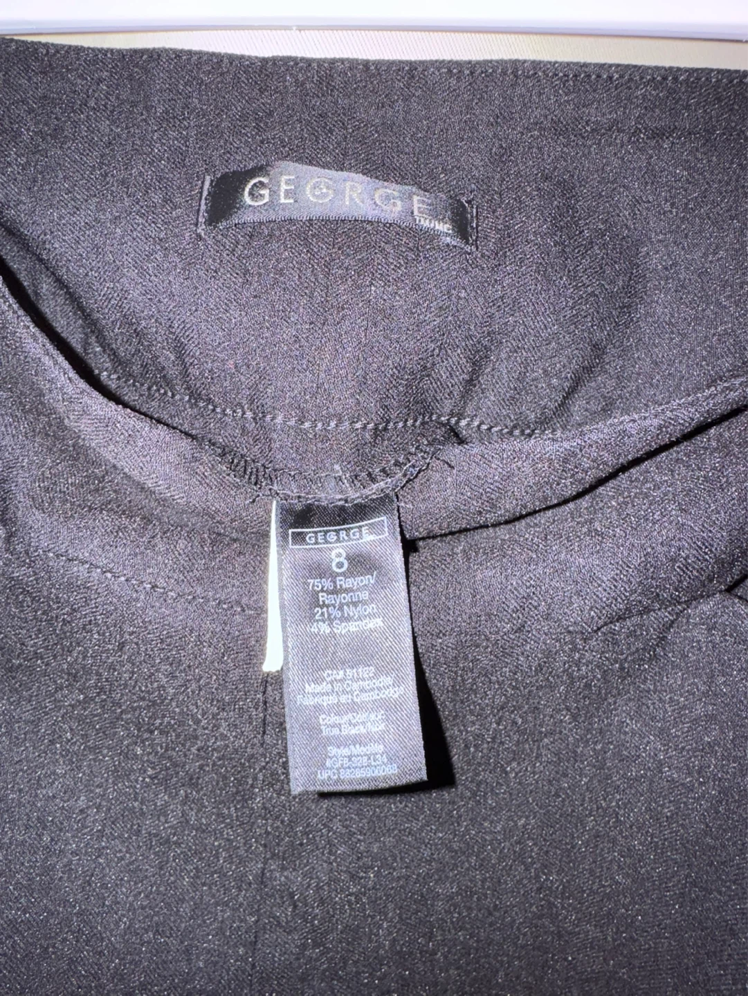 NEW George Black Flare Pants Size 8 - photo 3