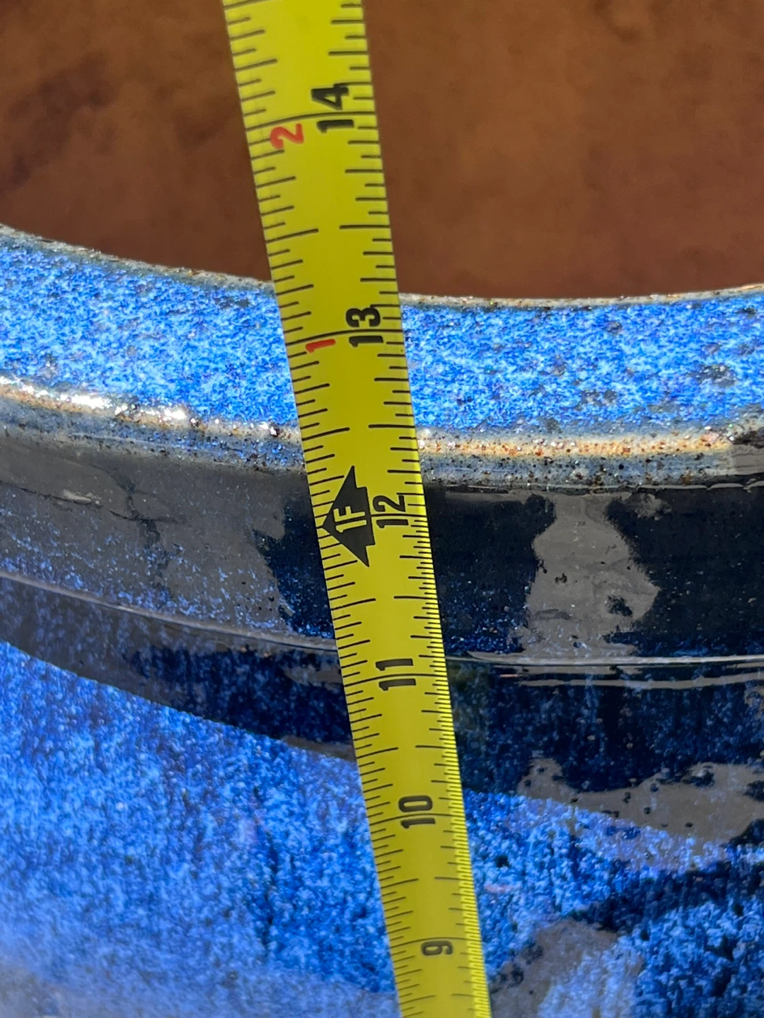 Blue Ceramic Planter Pot - photo 4