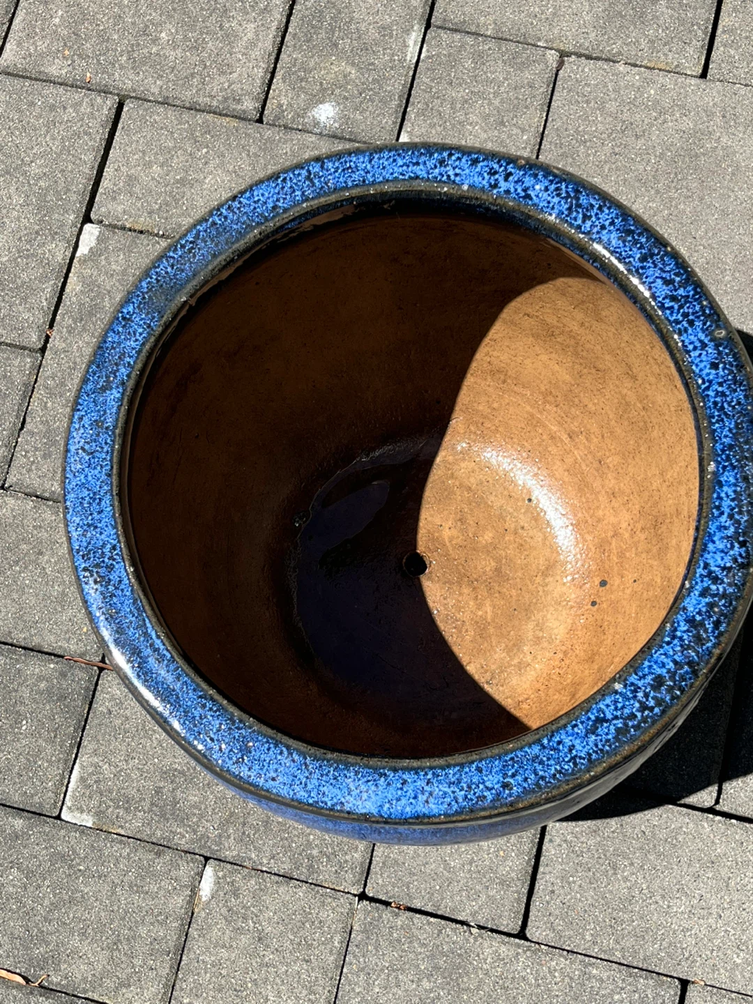 Blue Ceramic Planter Pot - photo 2